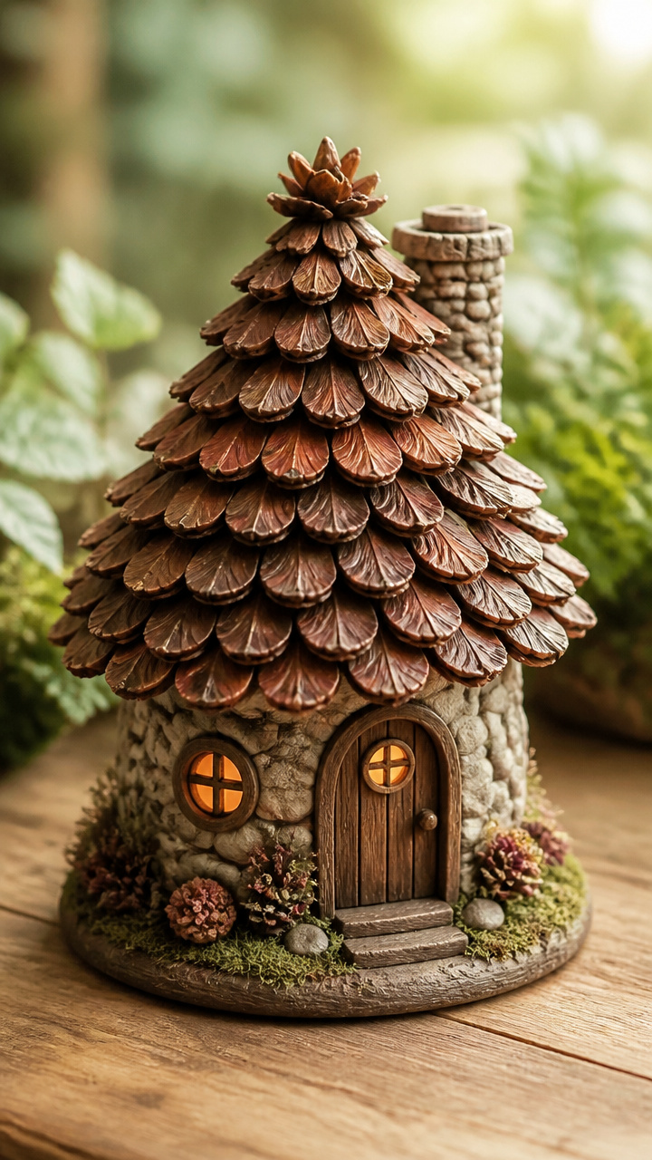 Pinecone Scale Cottage Roof