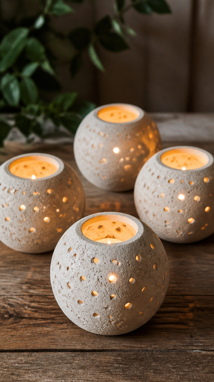 Spherical Balloon Votive Holders