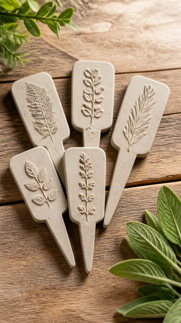 Stamped Garden Herb Markers