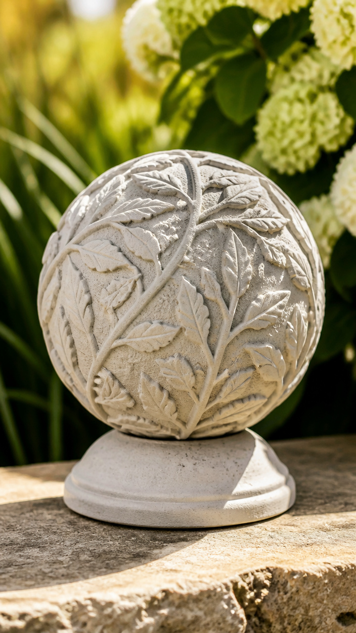 Textured Lawn Finial Orbs