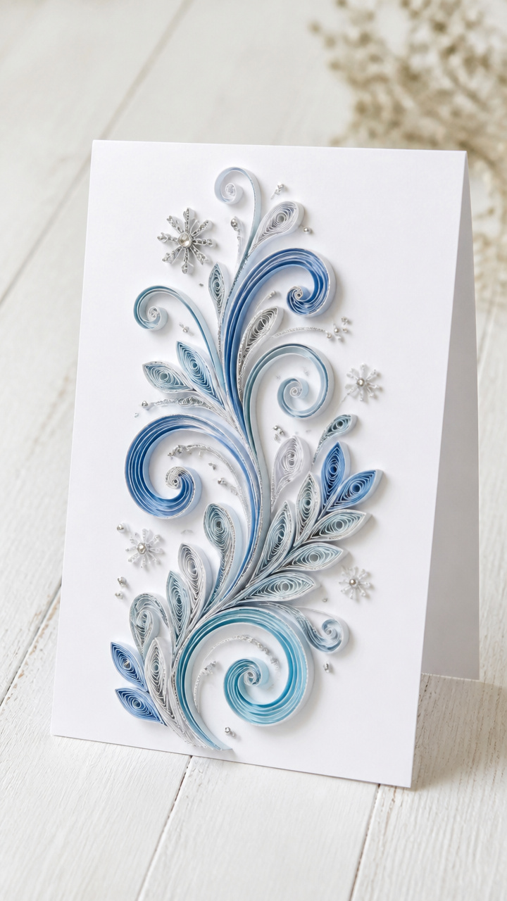 Paper Quilled Greeting Card