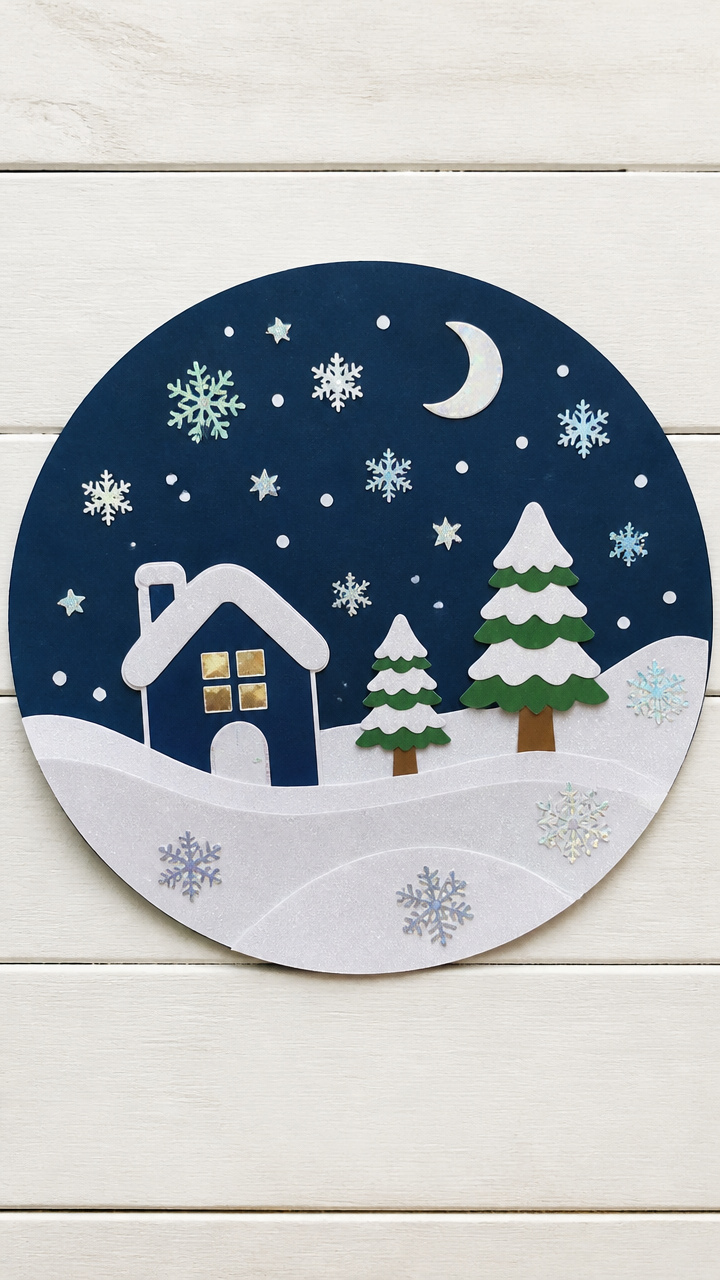 Sticker Snow Scenes