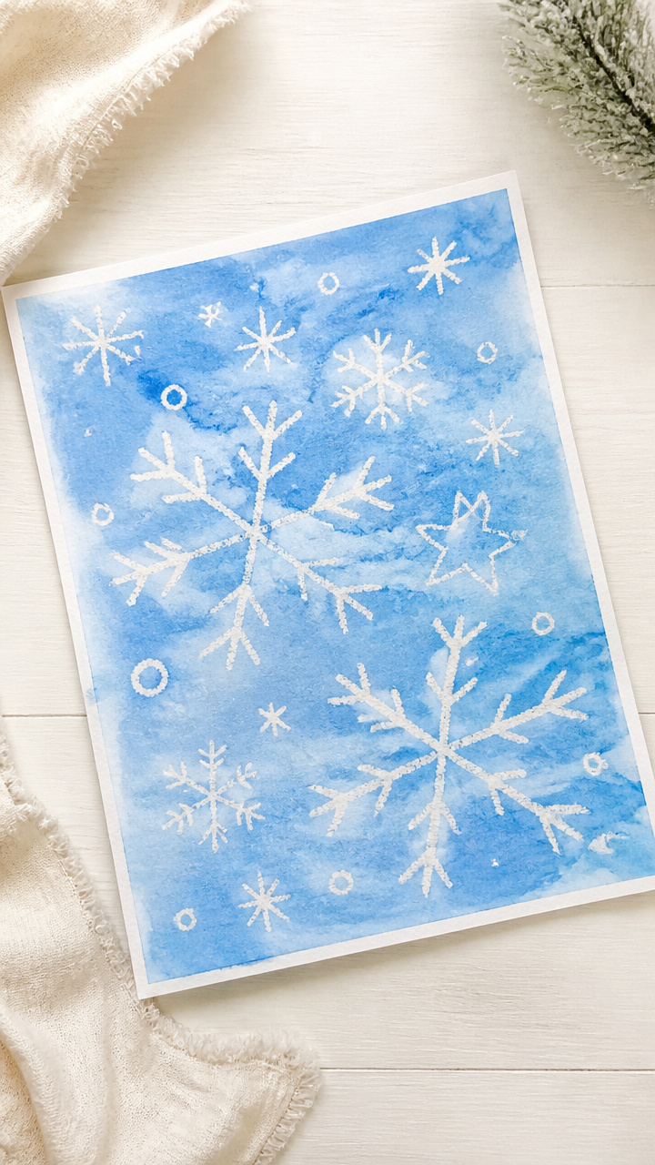 Crayon Resist Ice Windows