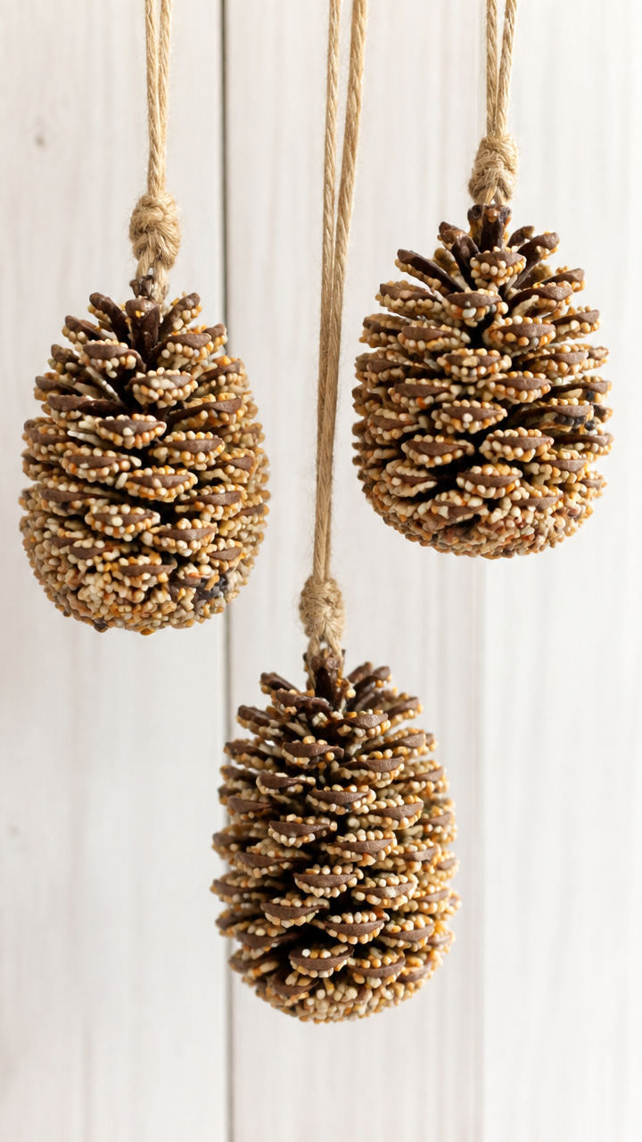 Pinecone Bird Feeders