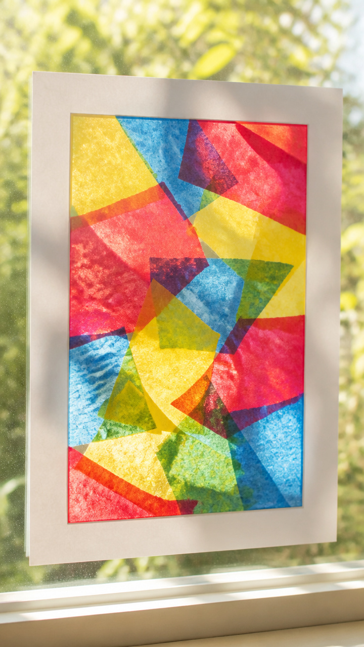 Tissue Paper Window Display