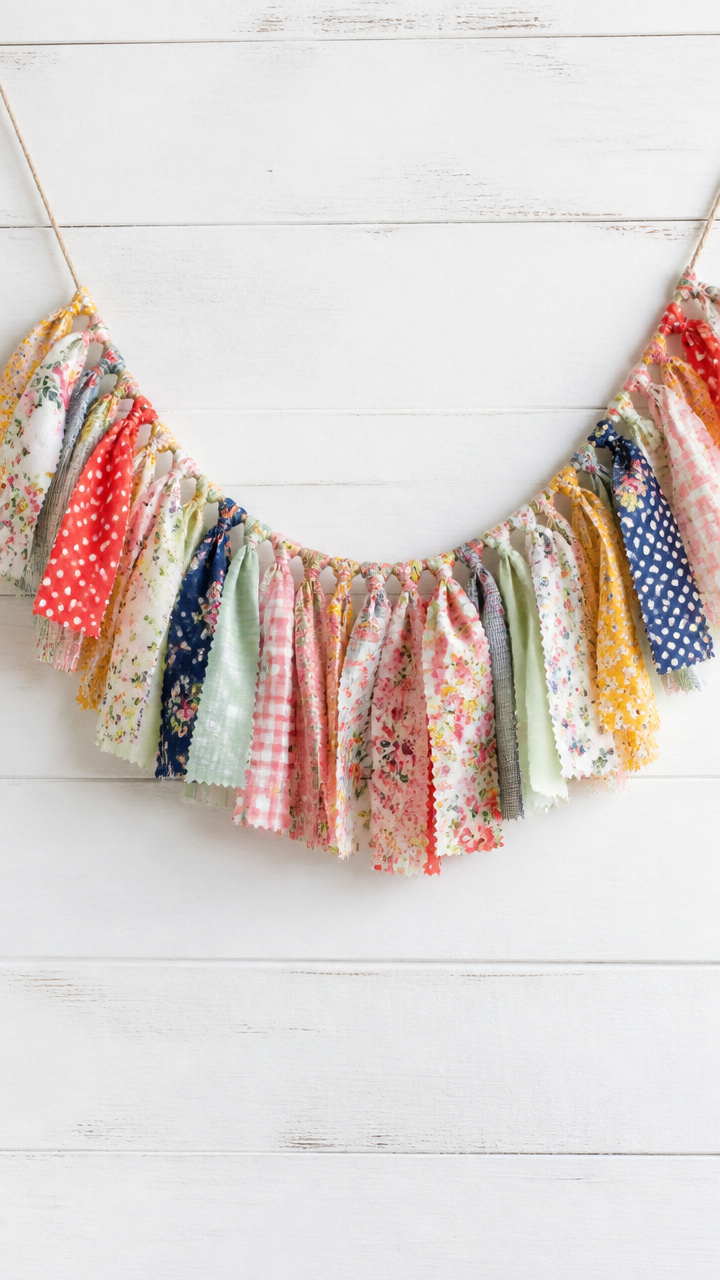 Fabric Scrap Garland