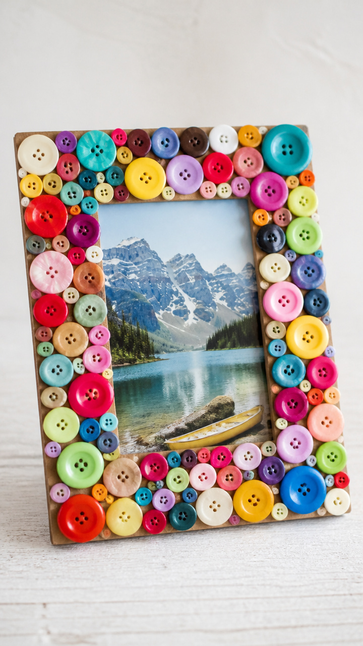 Button Picture Frame