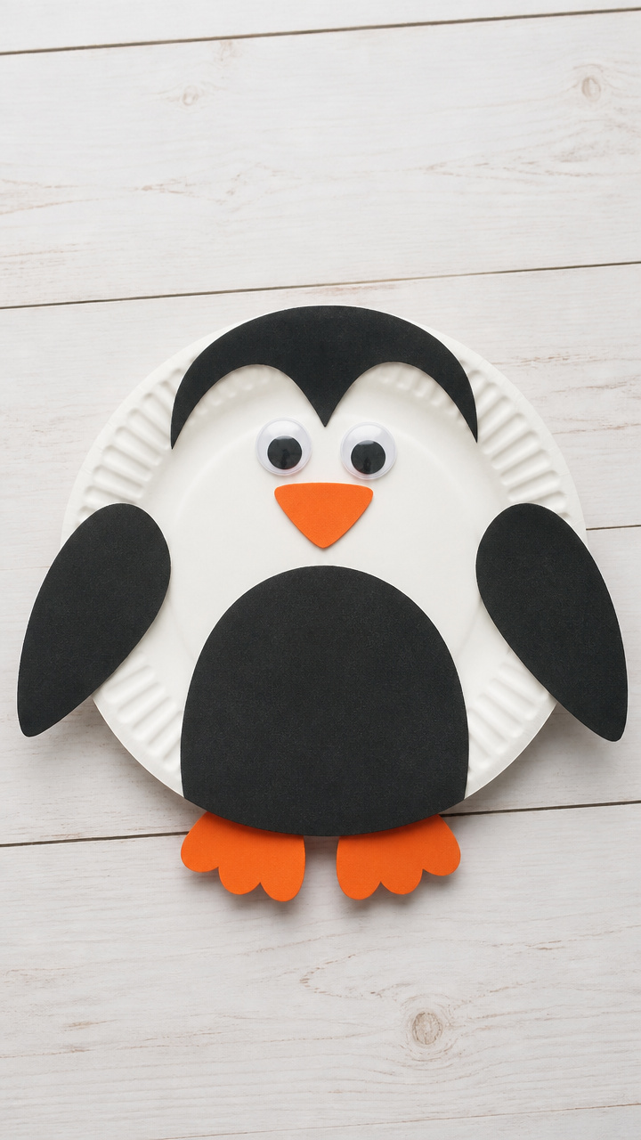 Paper Plate Penguin