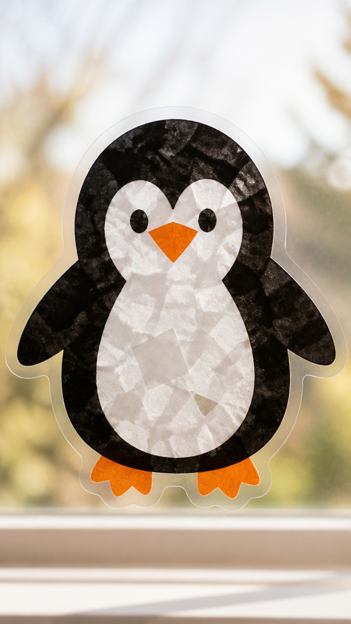 Penguin Window Cling