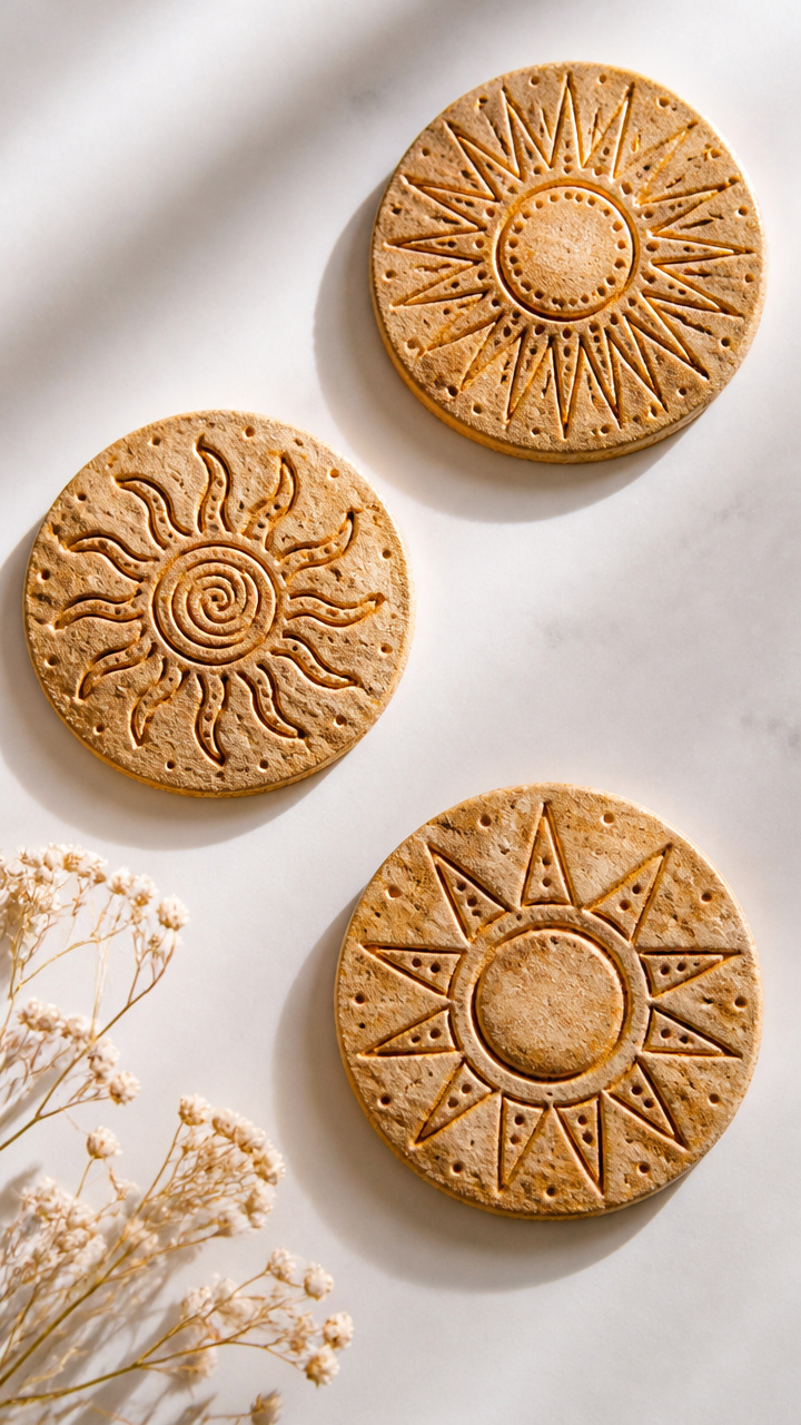 Salt Dough Sun Disks