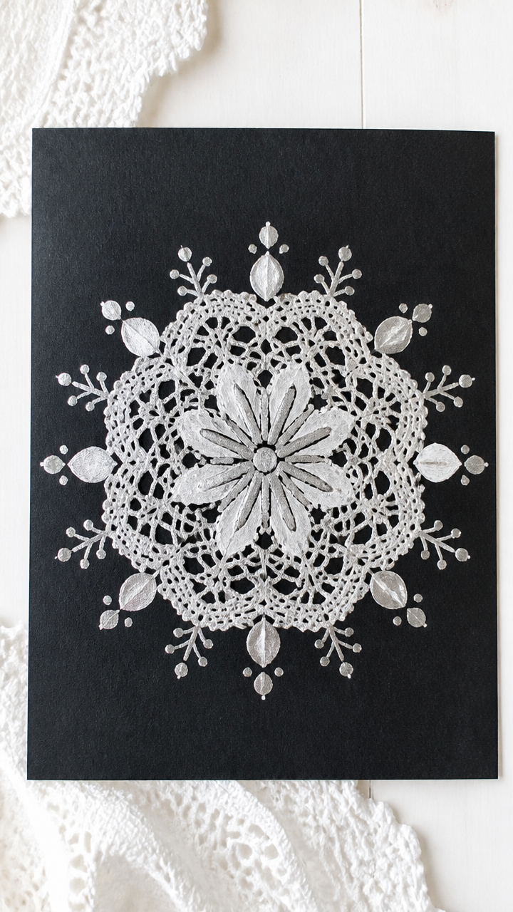 Snowflake Doily Prints