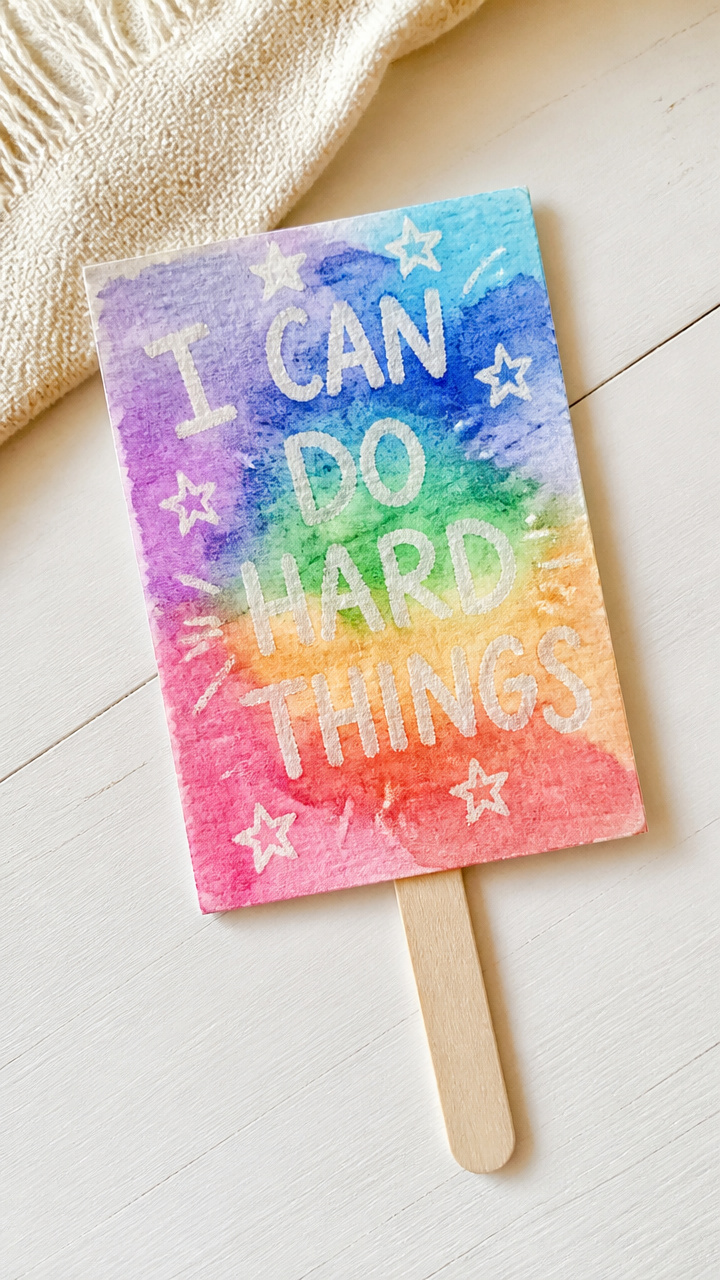 Crayon Resist Goal Cards