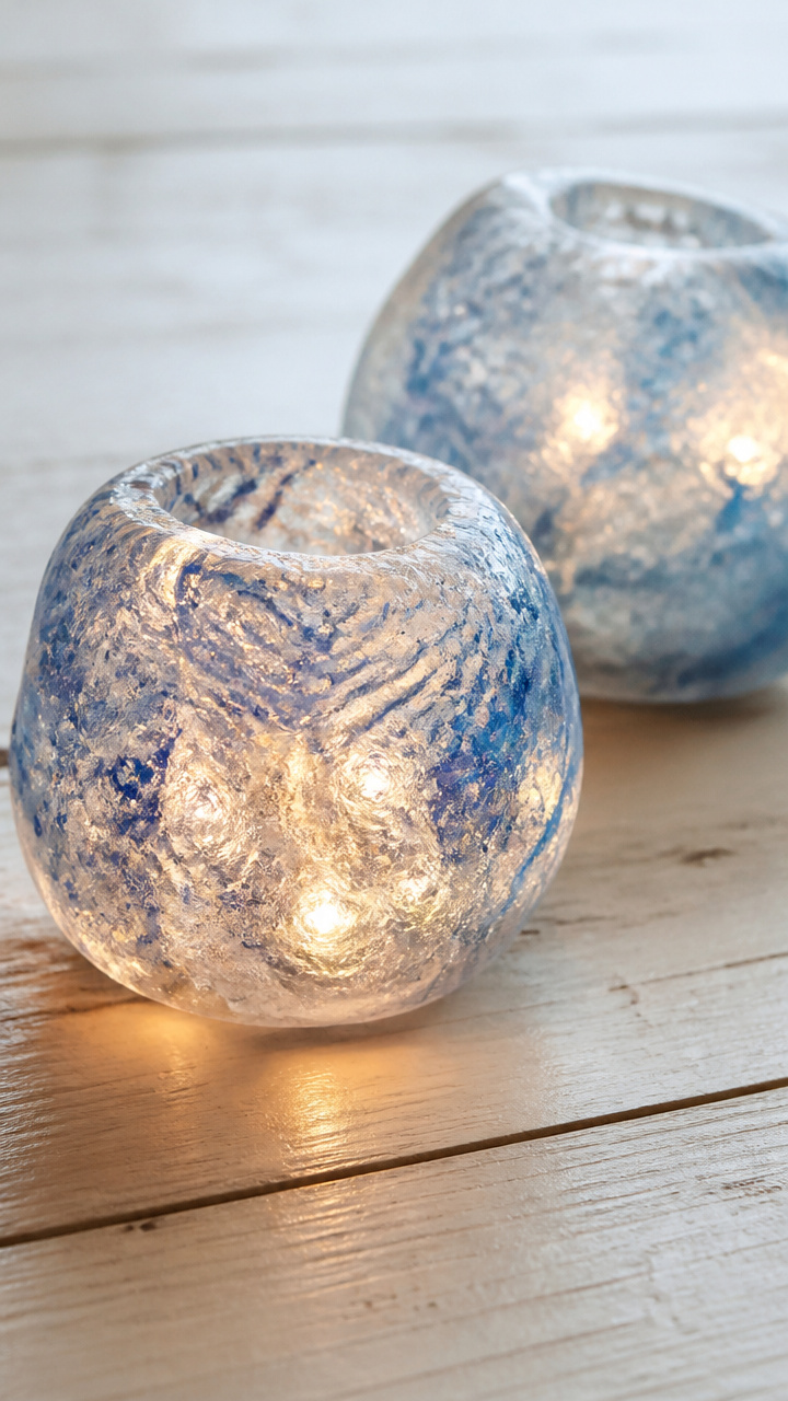 Ice Lanterns with Lights