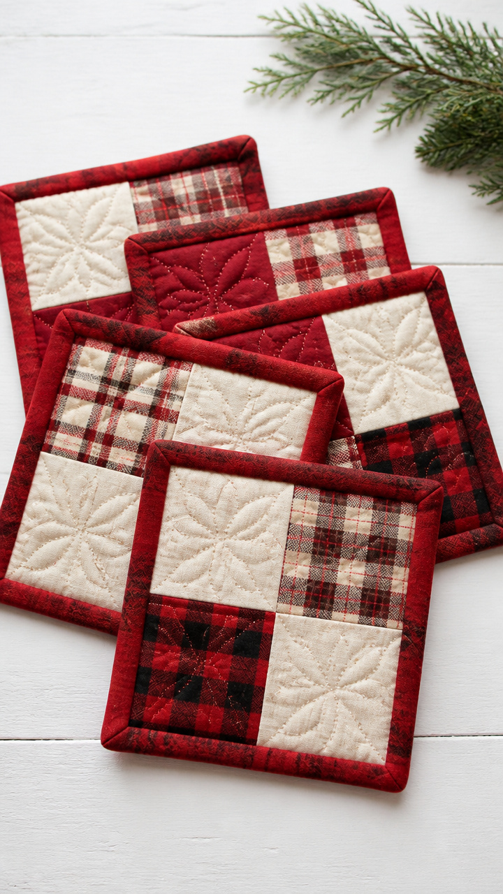 Quilted Fabric Coasters