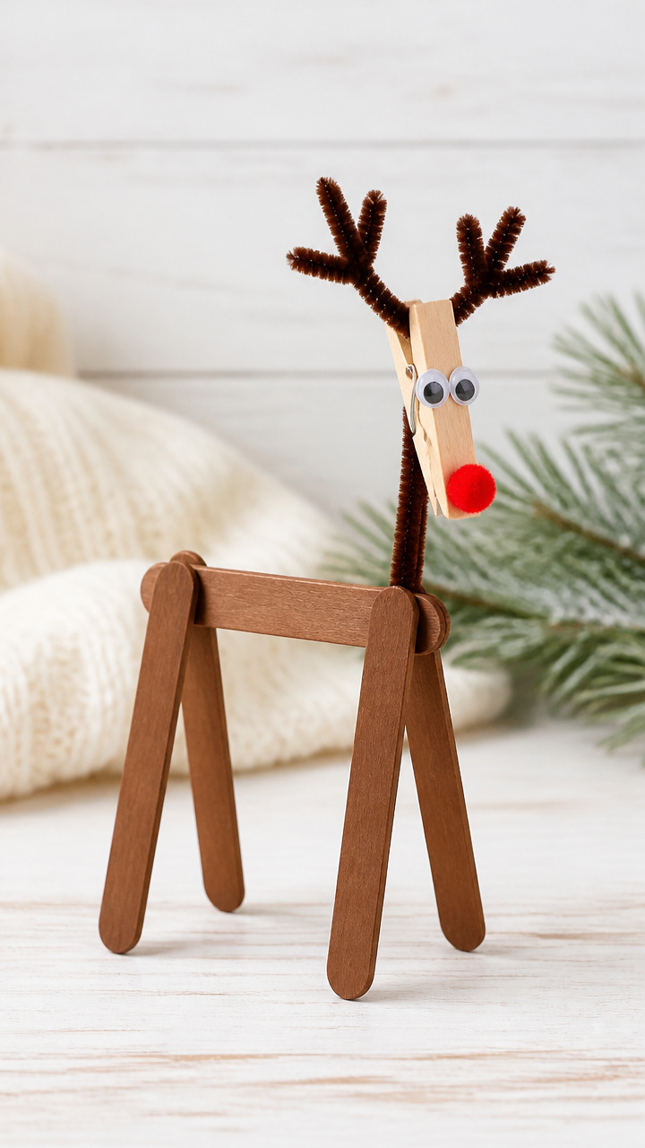 Popsicle Stick Reindeer