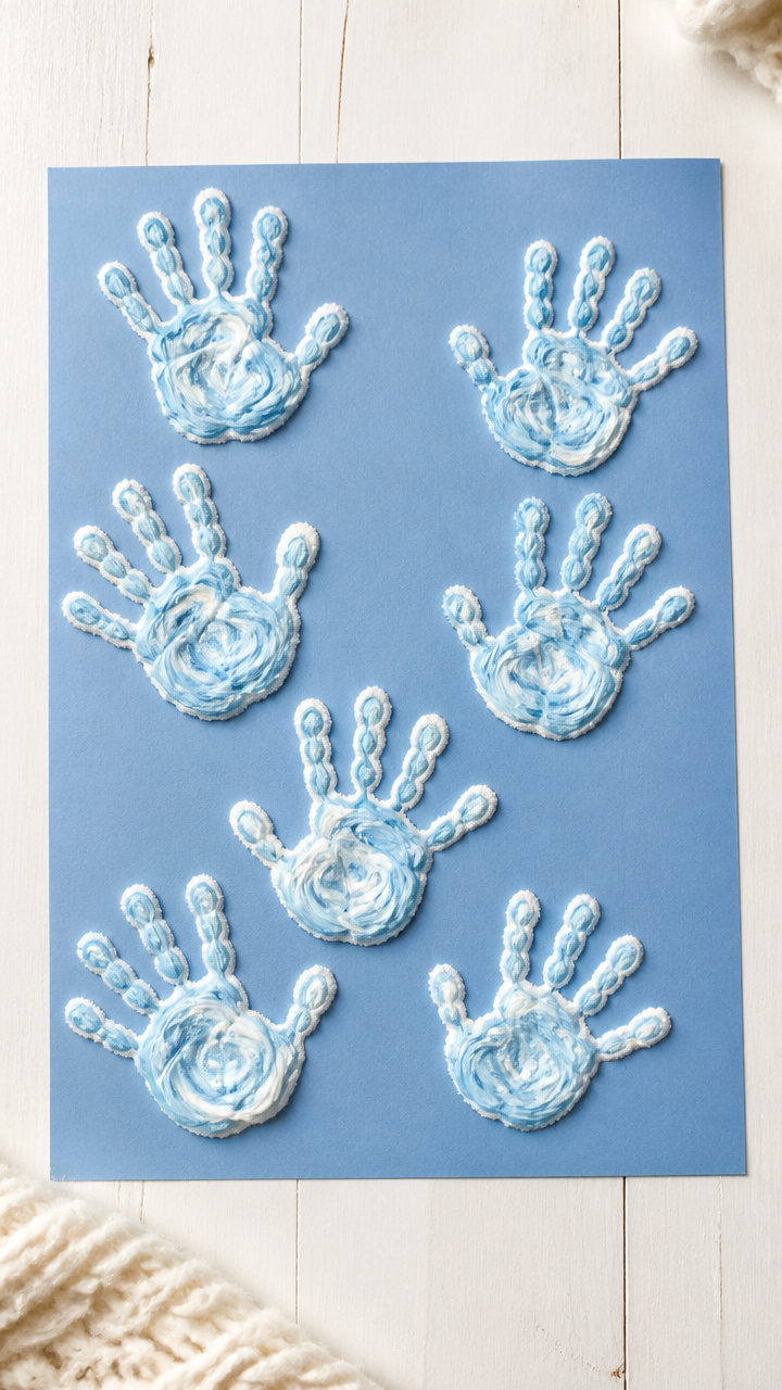 Puffy Paint Handprints