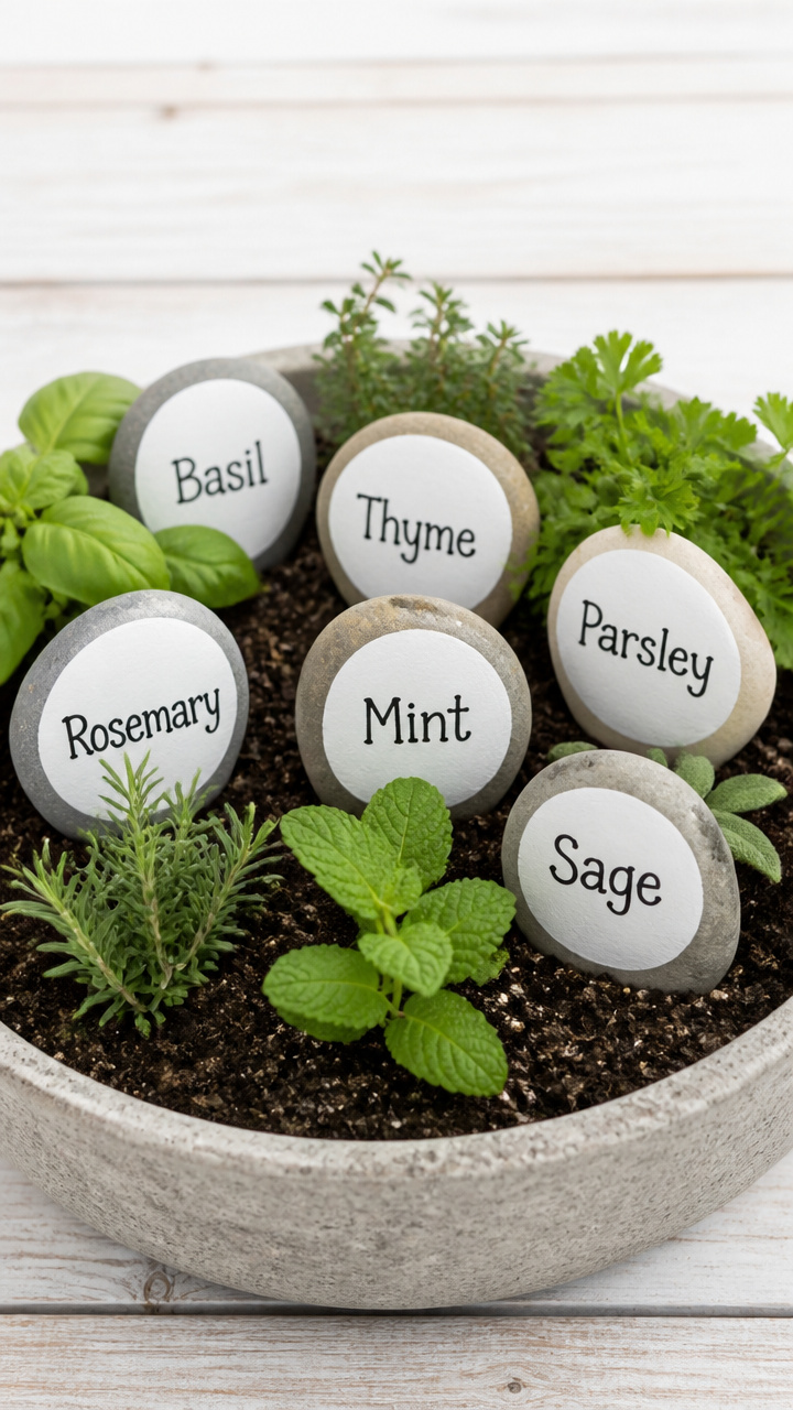 Painted Rock Garden Markers