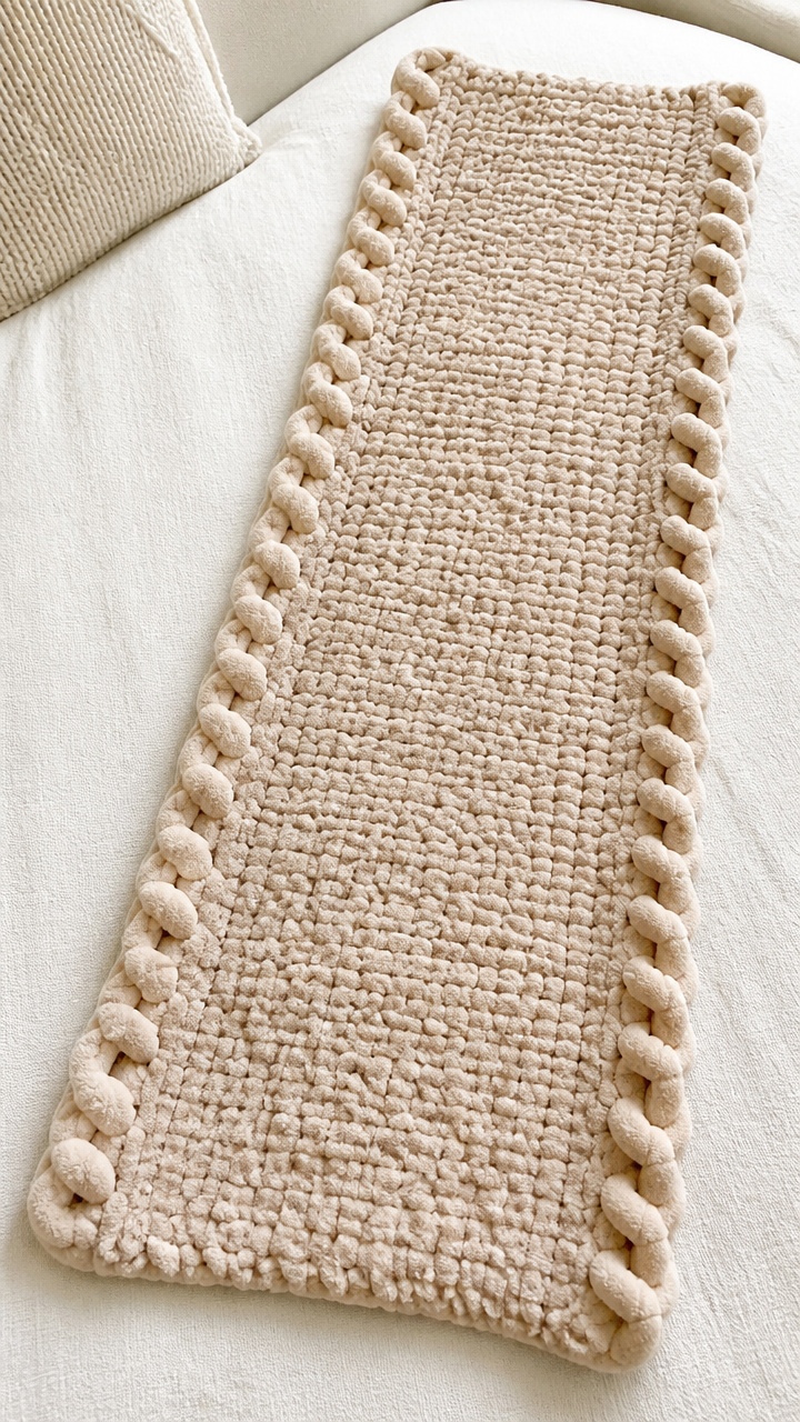 Crocheted Lap Blanket Strip