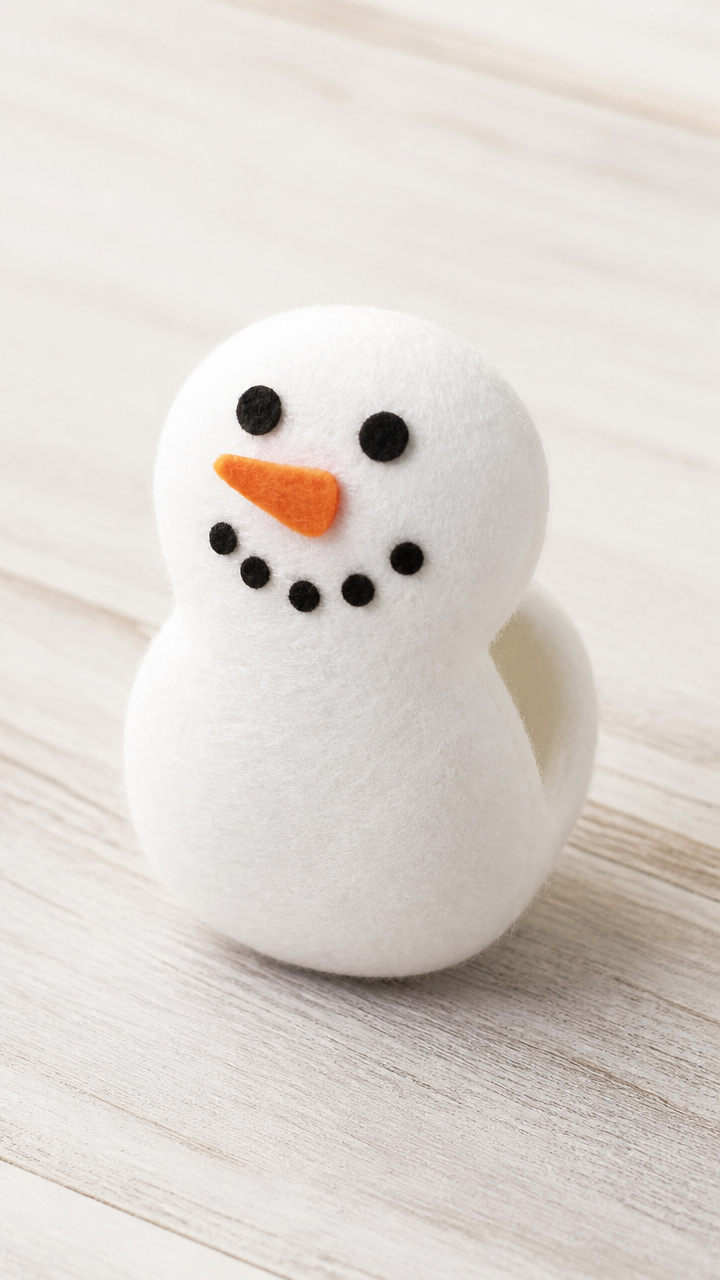 Snowman Finger Puppet