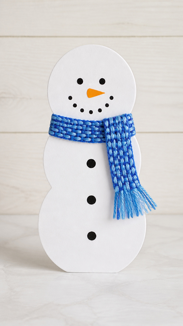 Snowman with Scarf Weave