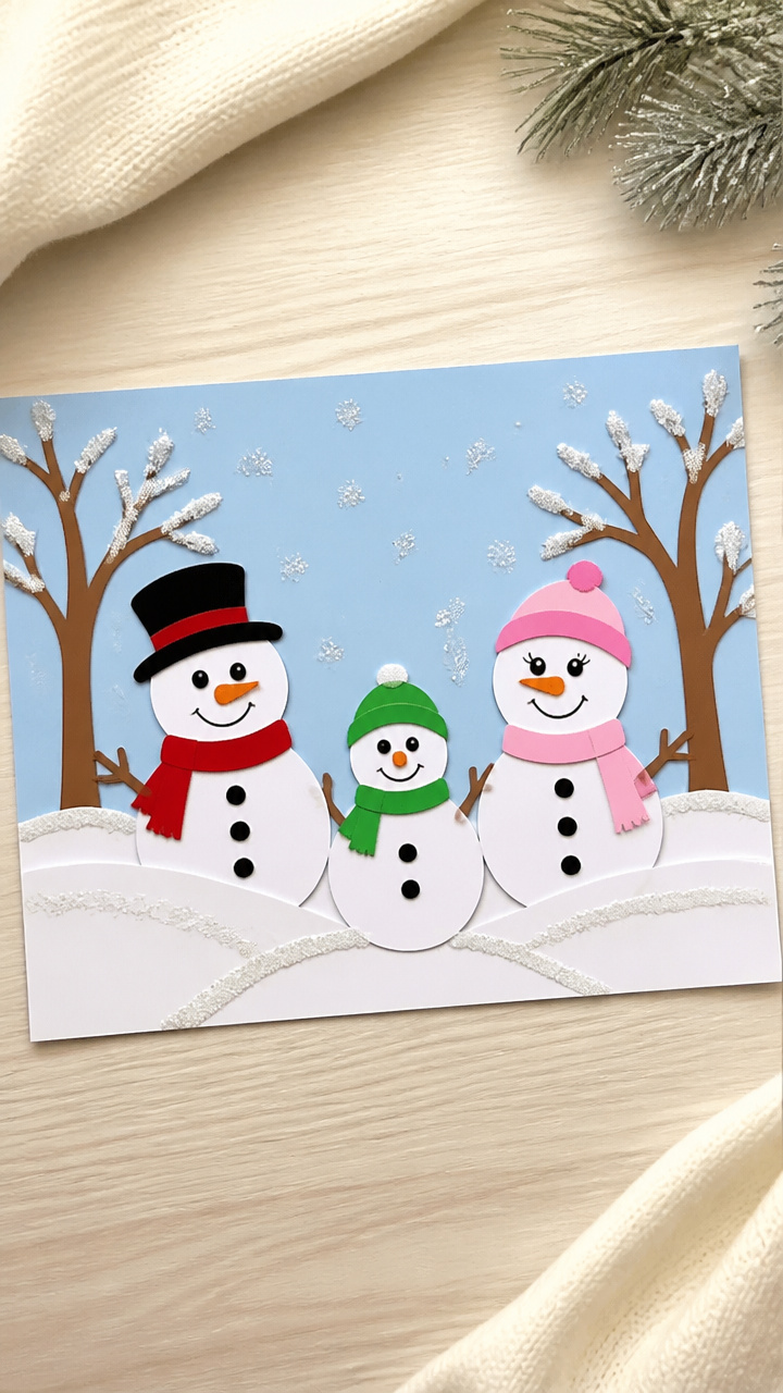 Snowman Sticker Scene