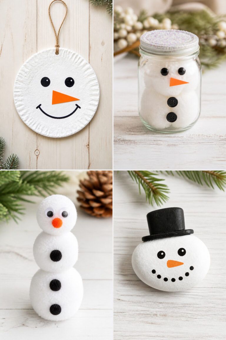 17 Simple Snowman Crafts for Toddlers