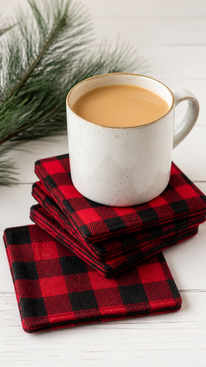 Flannel Plaid Coasters