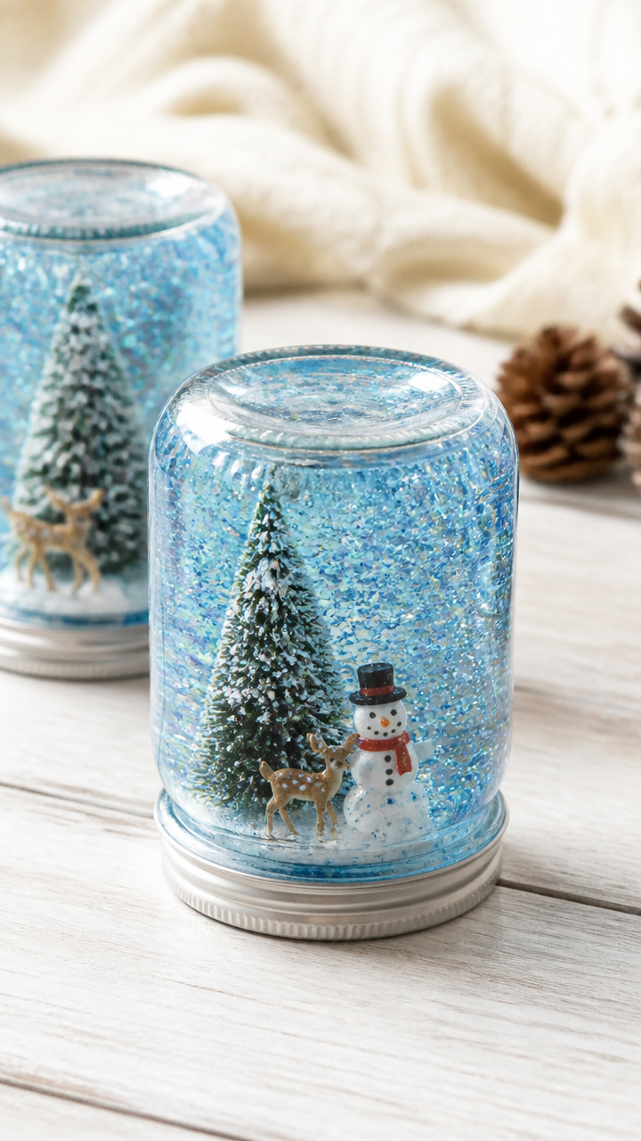 Glitter Slime Snow Globes
