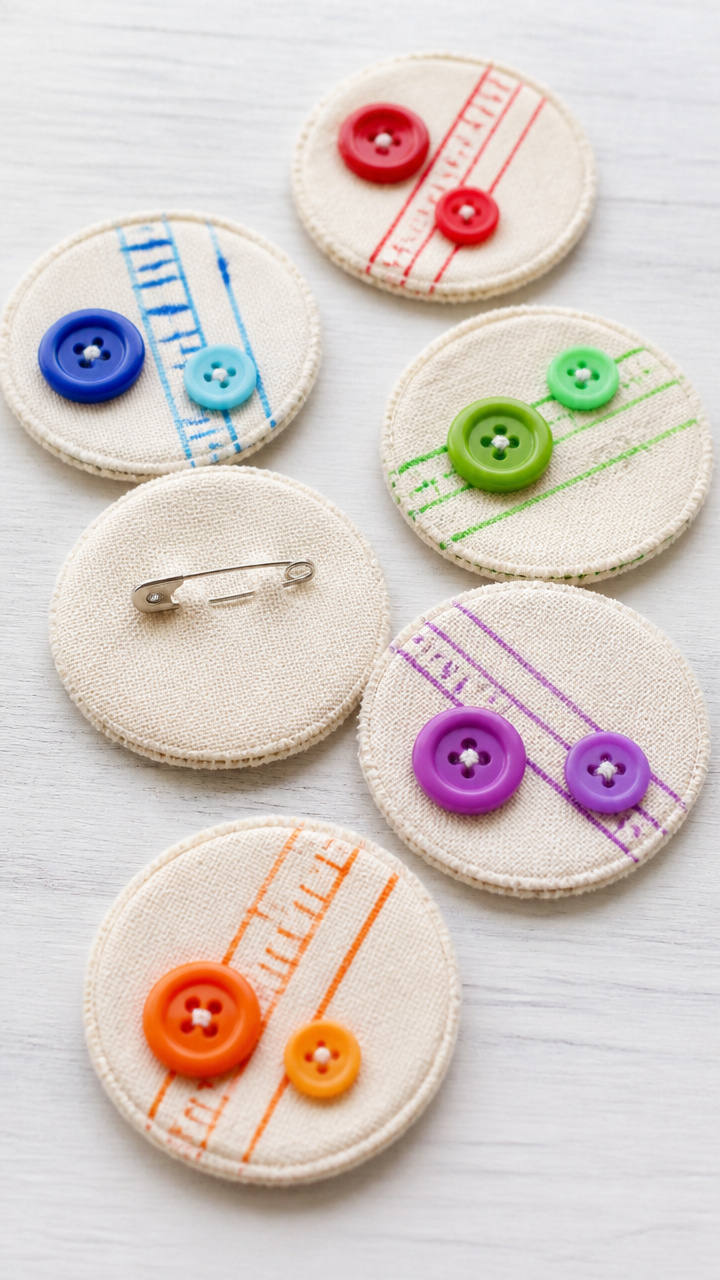 Button Lift Ticket Badges