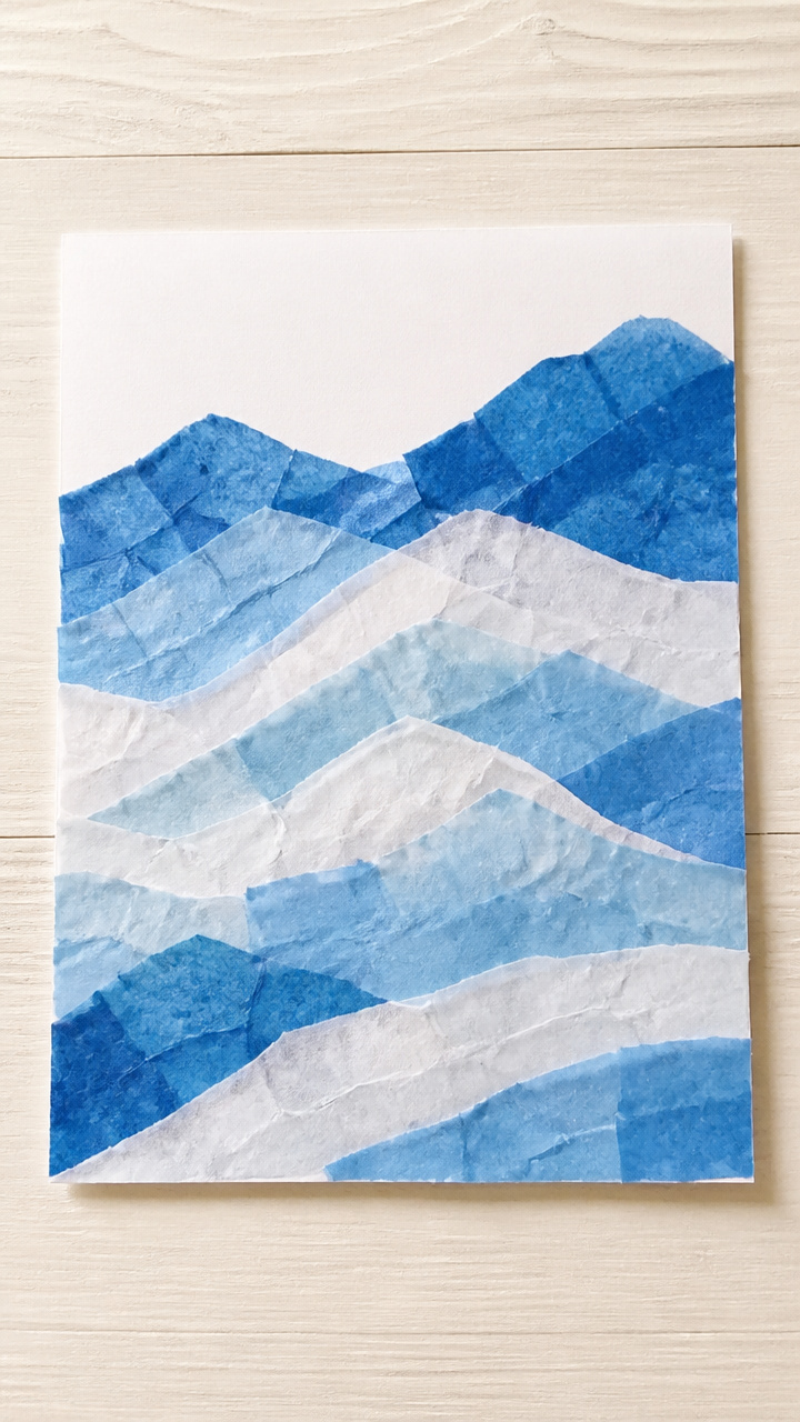 Tissue Paper Mosaic Slopes