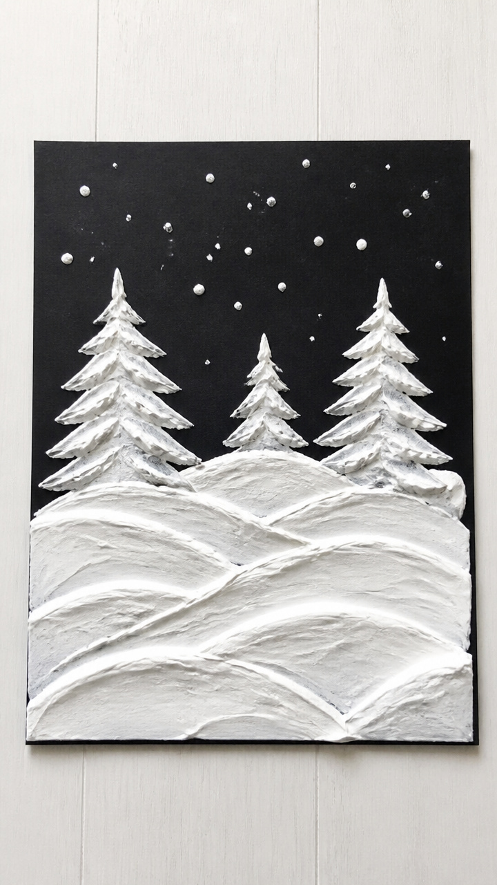 Shaving Cream Snow Paint