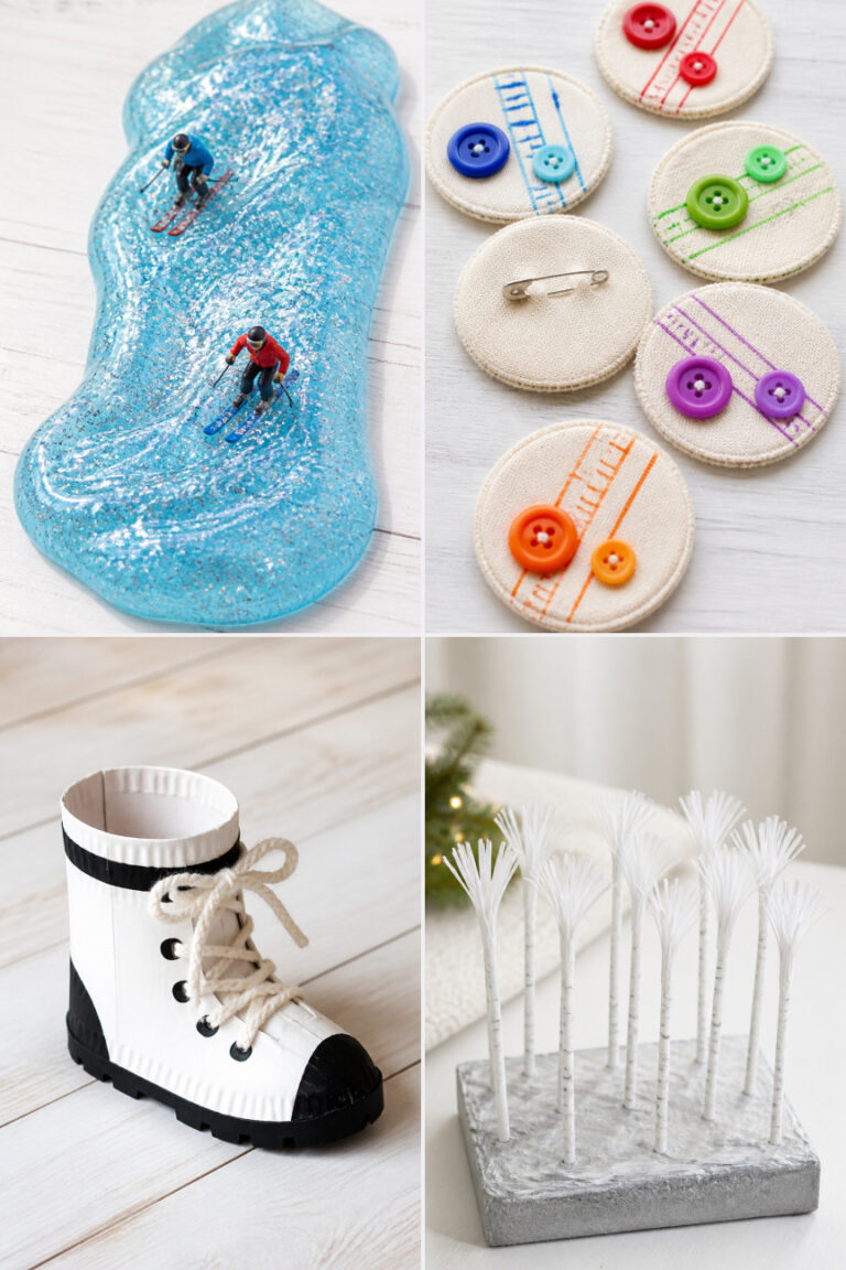 18 Skiing Crafts for Preschoolers and Kids