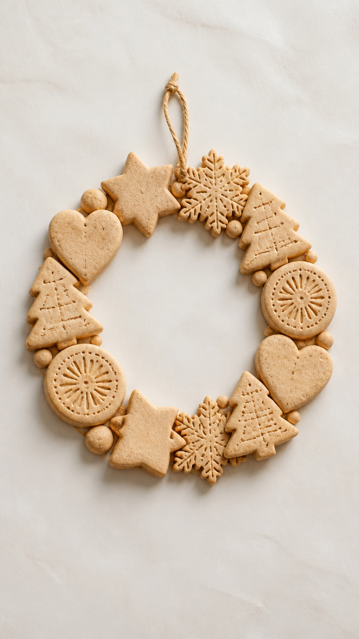 Salt-Dough Ornament Wreath