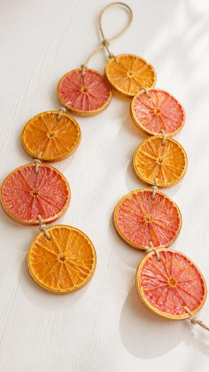 Beeswax-Coated Citrus Slices