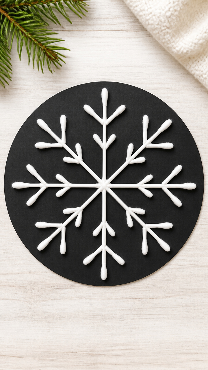 Q-Tip Symmetry Snowflakes