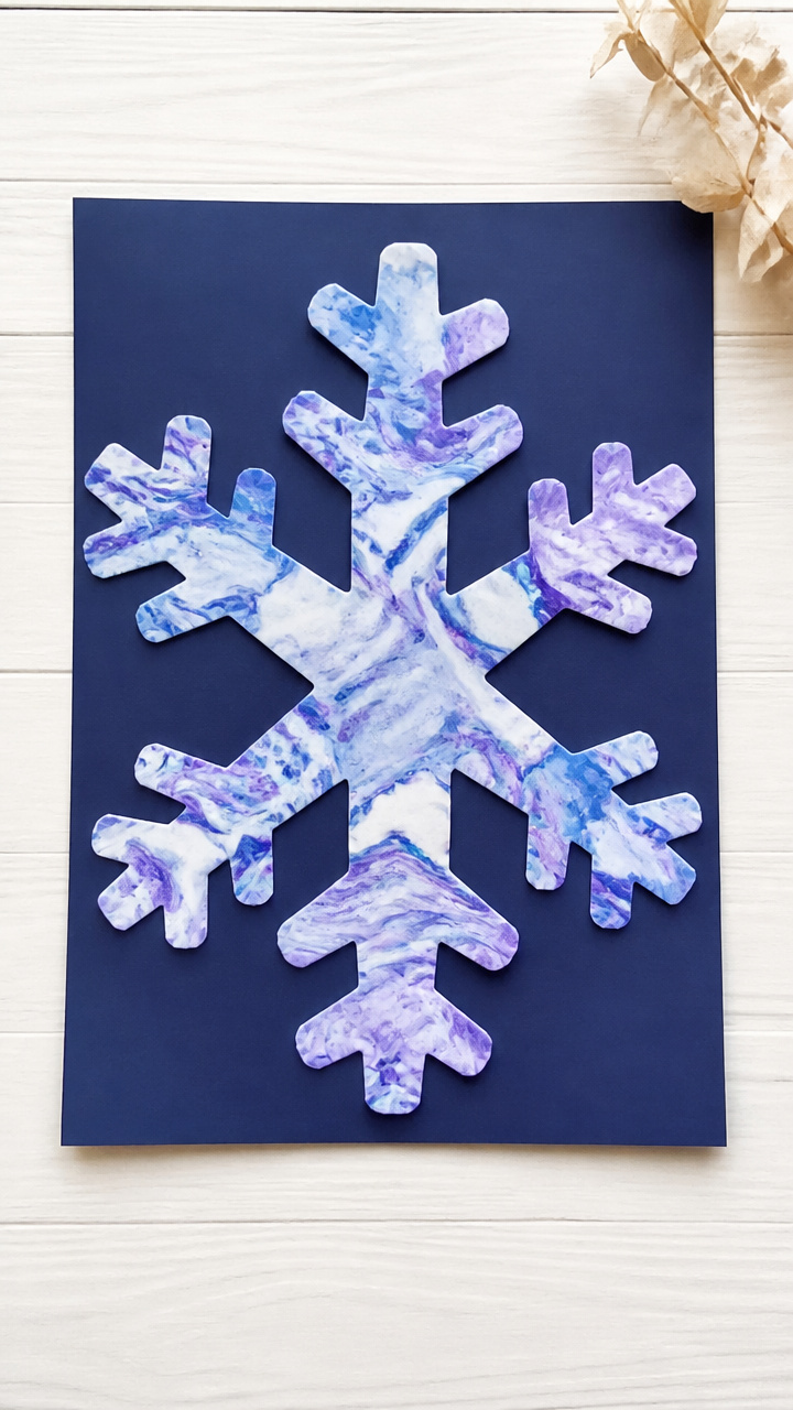 Shaving Cream Snow Prints