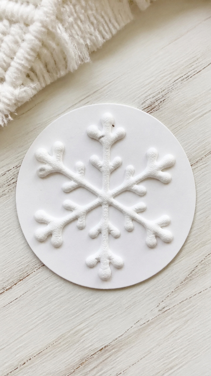 Puffy Paint Snowflakes