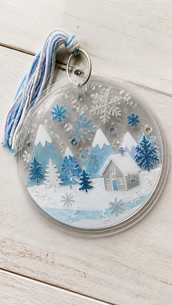 Sticker Snow Scene Layers