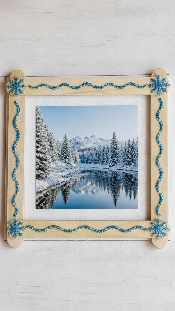 Popsicle Stick Ice Frames