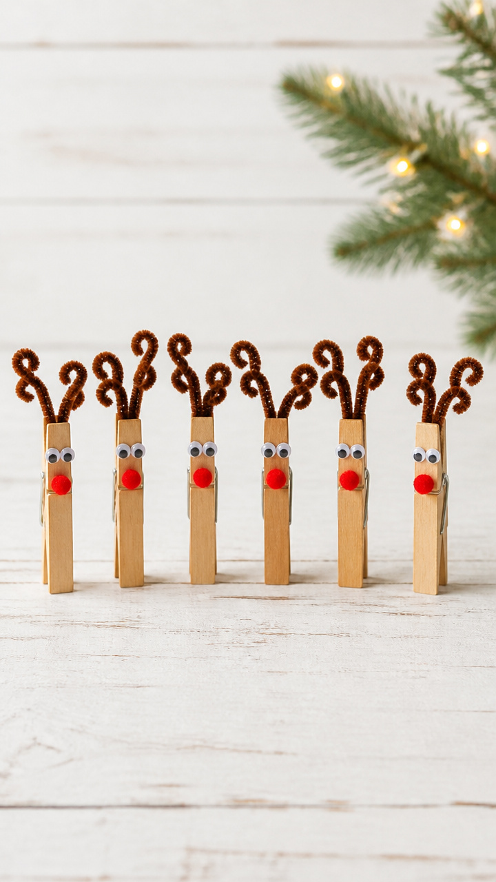 Clothespin Reindeer