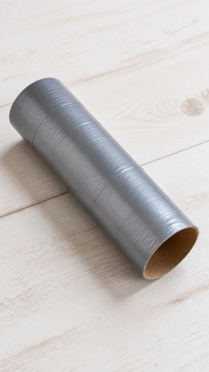 Cardboard Tube Snow Rollers