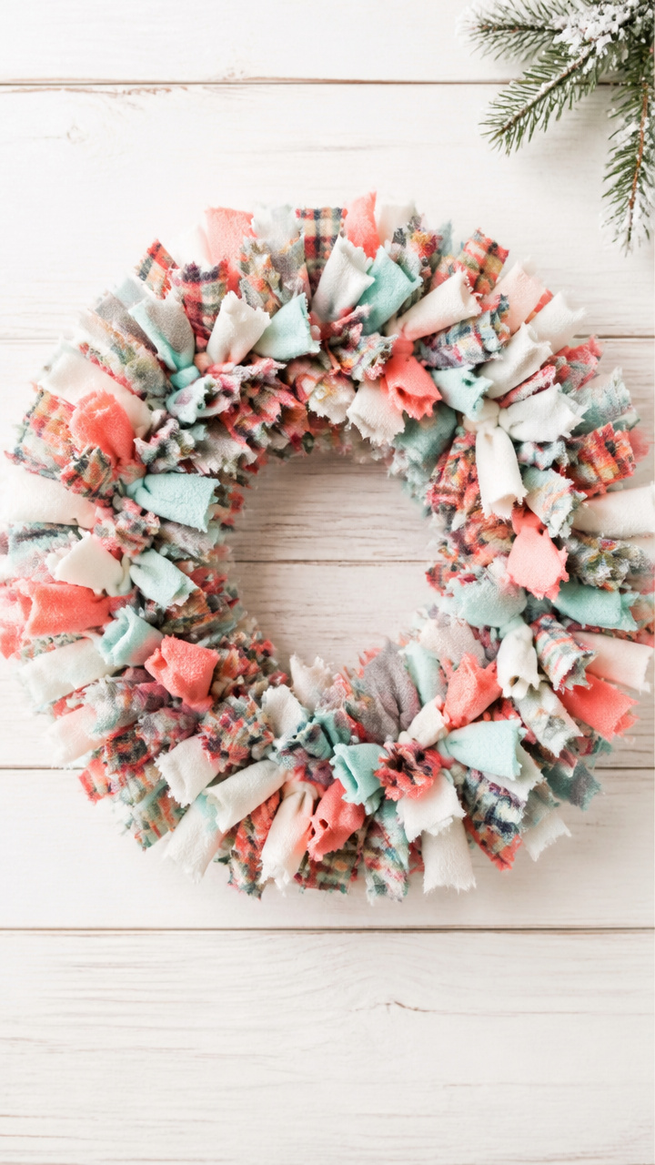 Fabric Scrap Wreath