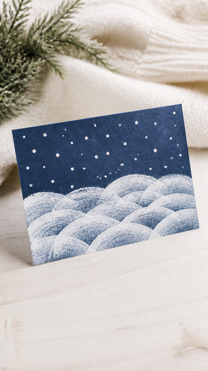 Tin Can Snow Stamps
