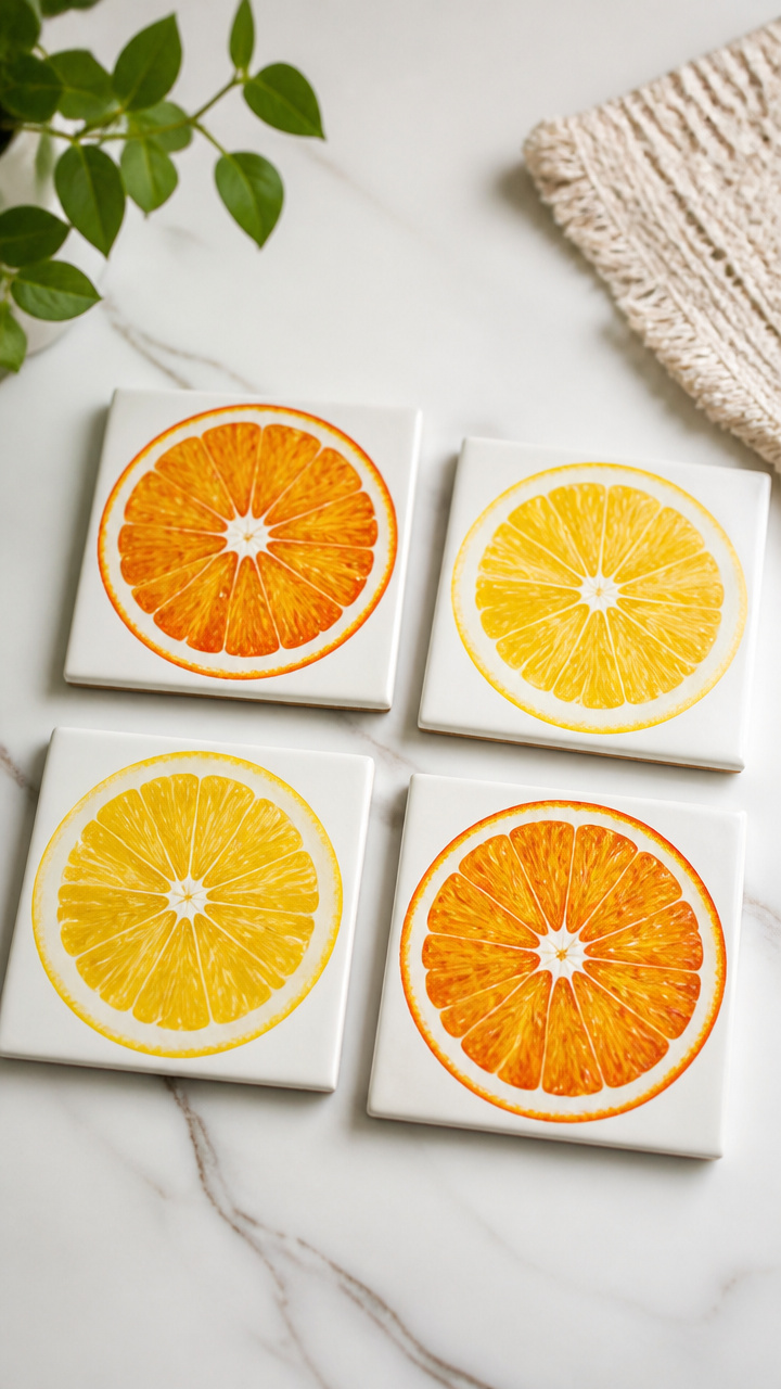 Citrus Slice Coasters