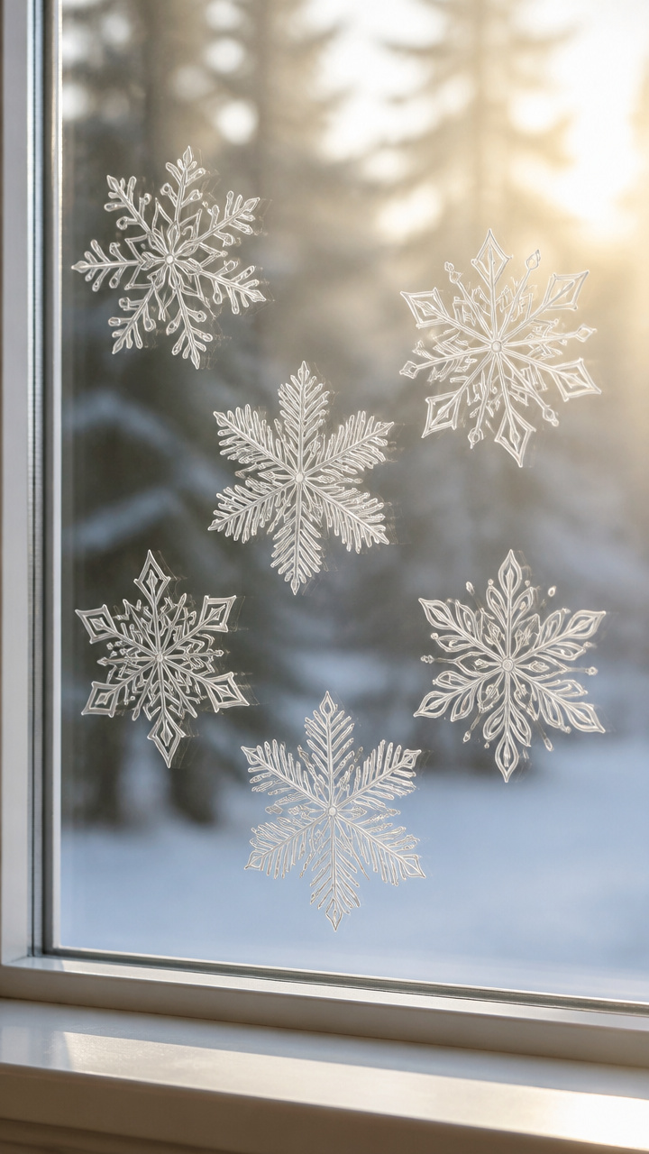 Snowflake Window Clings