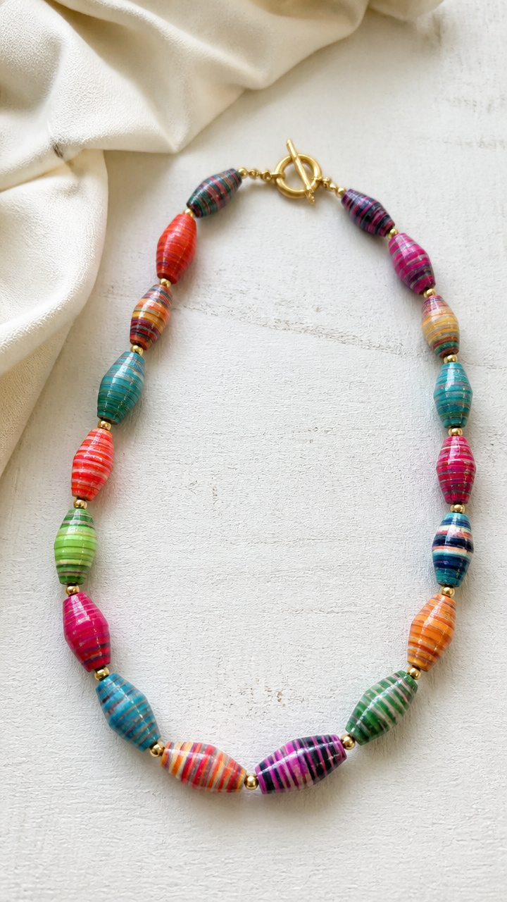 Paper Bead Necklaces