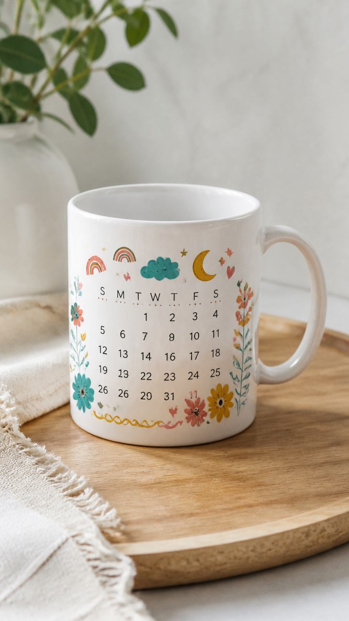 Calendar Transfer Mugs