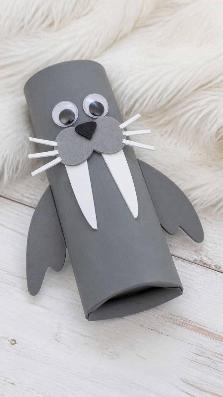 Walrus Toothpaste Tube Craft