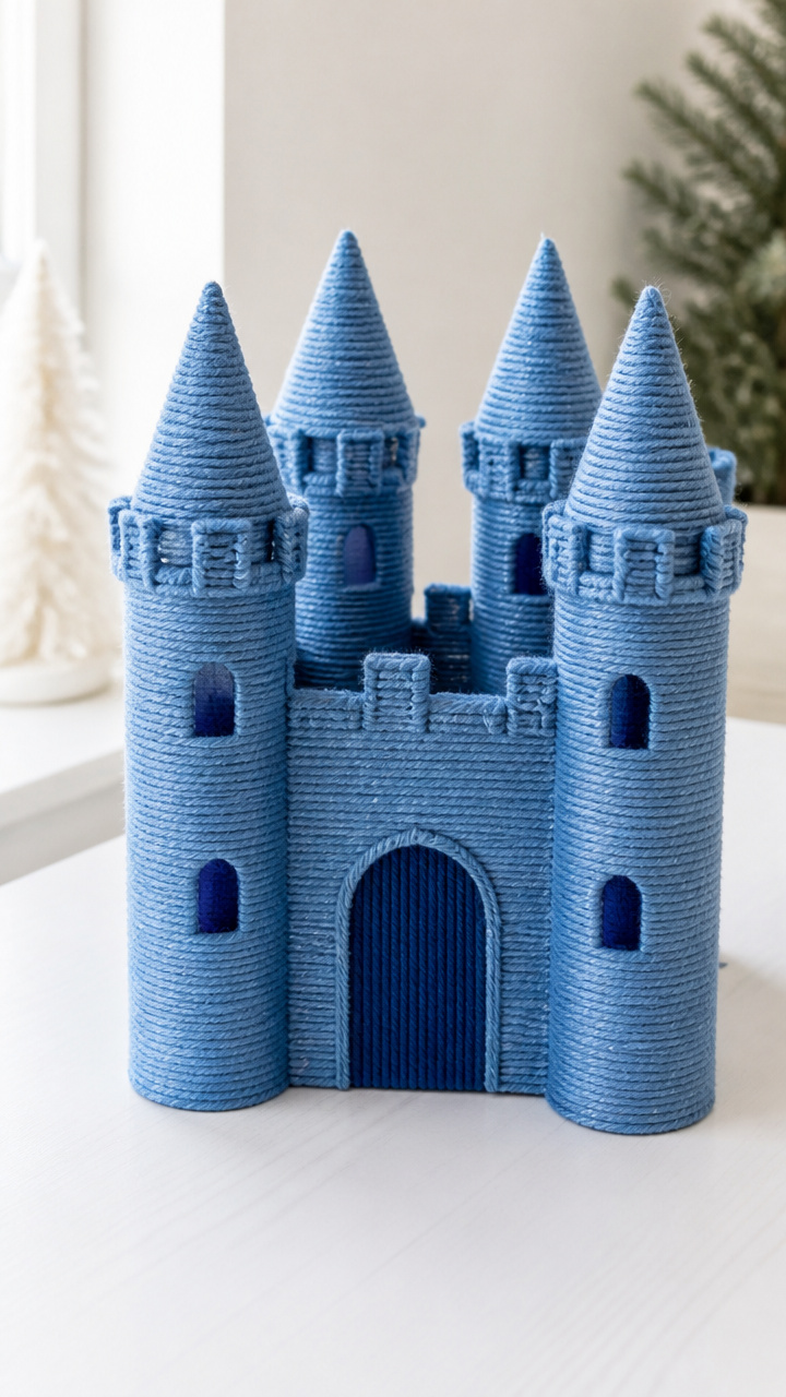 Yarn-Wrapped Ice Castle