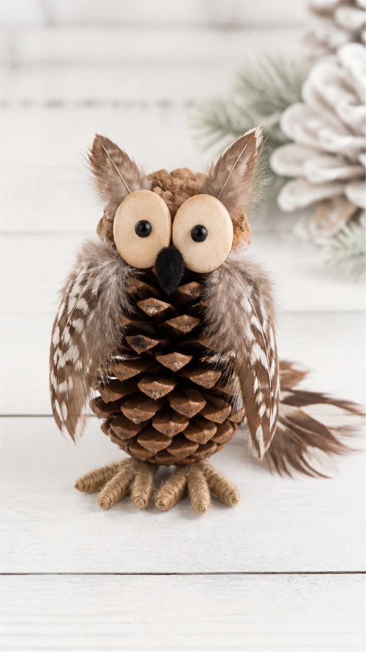 Pinecone Perching Owls
